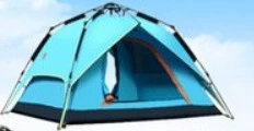 Çadırlar for 3-4 people double layer - blue-3-4-people