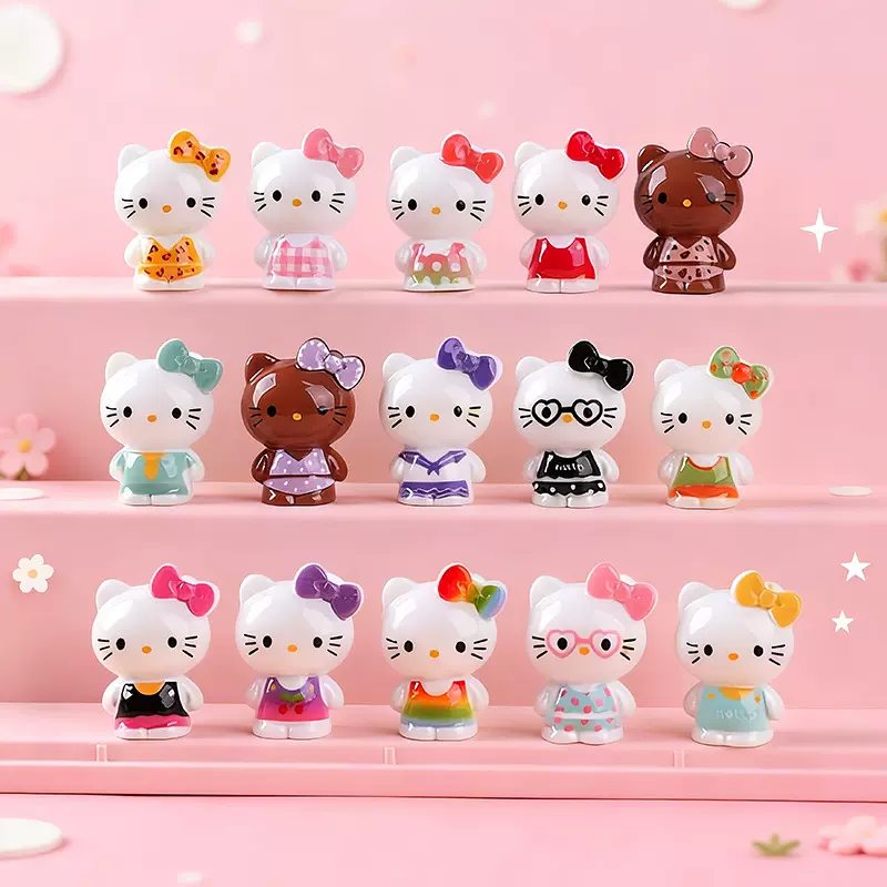 微景观缤纷猫装饰品树脂小摆件桌面摆件文创治愈可爱diy饰品配件