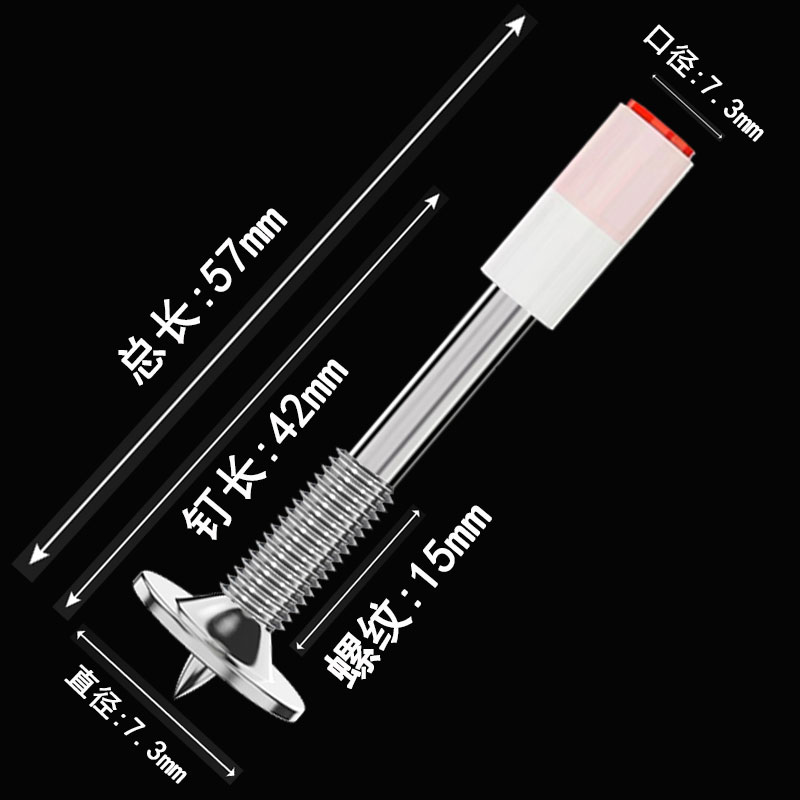 迷你小炮钉枪钉子吊顶射钉一体消音炮钉管卡消防吊灯一体射钉