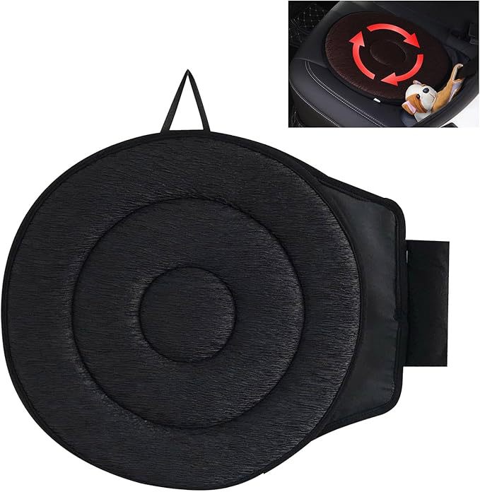 Car seat cushion 360 ° Rotating car seat cushion with breathable mesh fabric, 360-degree rotating car seat cushion for the elderly
