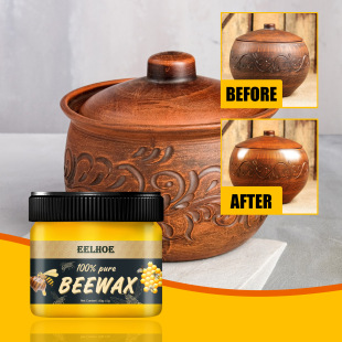 Eelhoe Natural Beeswax Furniture Care Polishing Waterproof Anti-Drying Brightening Wooden Floor Maintenance Beeswax