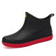 Rain Boots for Men, Short-Tube Outer Wear, Fashionable and Casual Water Shoes for Students, Men's Rain Boots, Water Boots, Non-Slip, Waterproof and Wear-Resistant Rubber Shoes