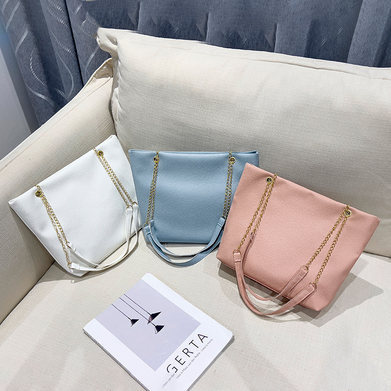 Bolsa de color caramelo tamaño medio 2024, bolsas de damas, bolsas de hombro simples, bolsas de compras para mujeres coreanas.