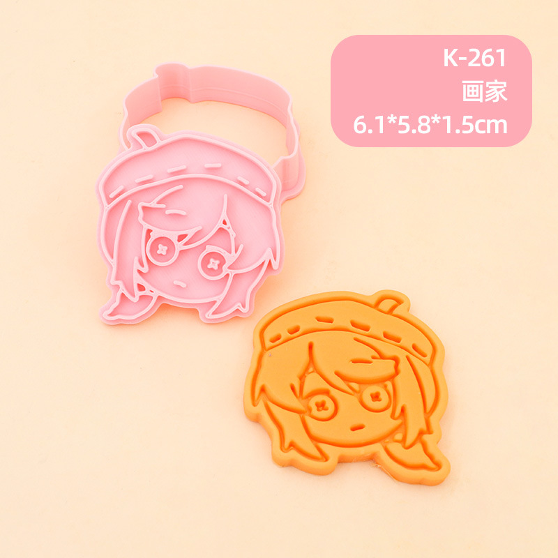 Juego de Moldes para Galletas 3D Personajes de Anime de Plástico para Repostería image 32
