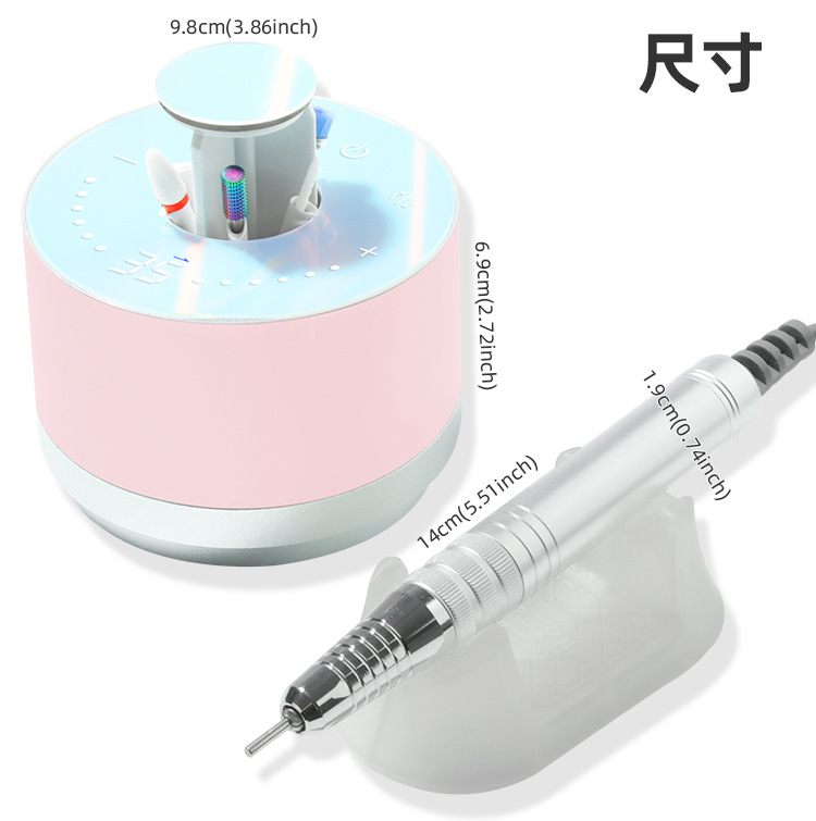 JIMDOA transfronterizo para pulir y quitar las uñas, 35000 rpm silencioso herramienta especial para manicuras de baja calidad