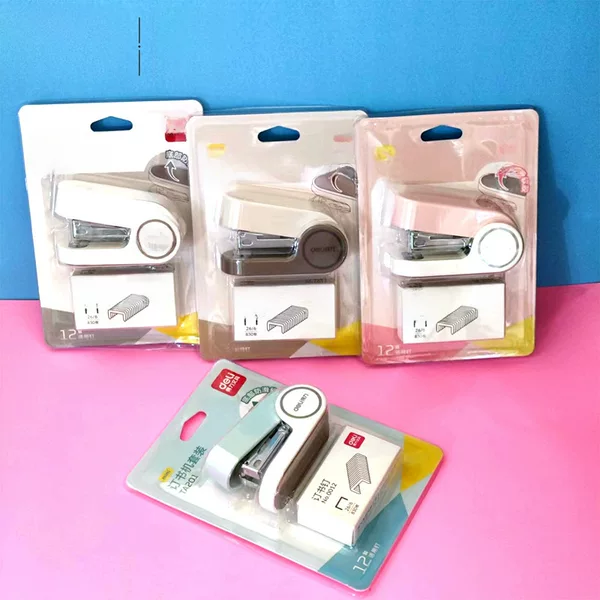Deli Stapler Mini Binding Machine Office Supplies Stapler Small Student No. 12 Small Mini Stapler