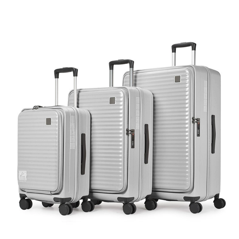 Suitcase, set, universal laptop, (Physicals), 3 piece set, business version