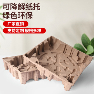 Guangdong Jiangmen Zhongshan Foshan Source Factory Pulp Molded Products Package Environmentally Friendly Paper Tray Can Be Customized for Proofing
