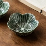 叶子家用釉下彩陶瓷菜碗