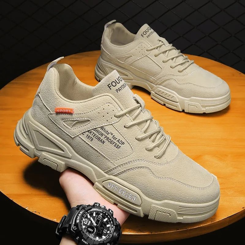 Zapatos de trabajo para hombres 2024 nuevos zapatos de primavera para hombres antideslizantes y resistentes al desgaste zapatos de trabajo para hombres zapatos de skate casuales