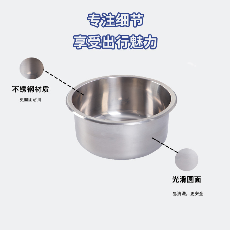 Guangrun genuino acero inoxidable 304 RV yate edificio de apartamentos fregadero redondo lavabo GR-532B