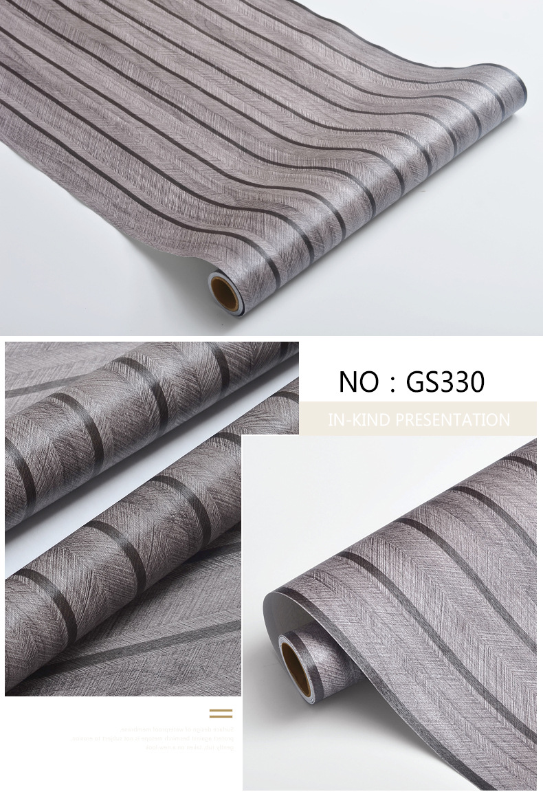 Papel de parede autoadesivo quadriculado para sala de estar, quarto, parede de fundo de TV, hotel, papel de parede comercial, papel de parede impermeável com película de alumínio._voghion.com