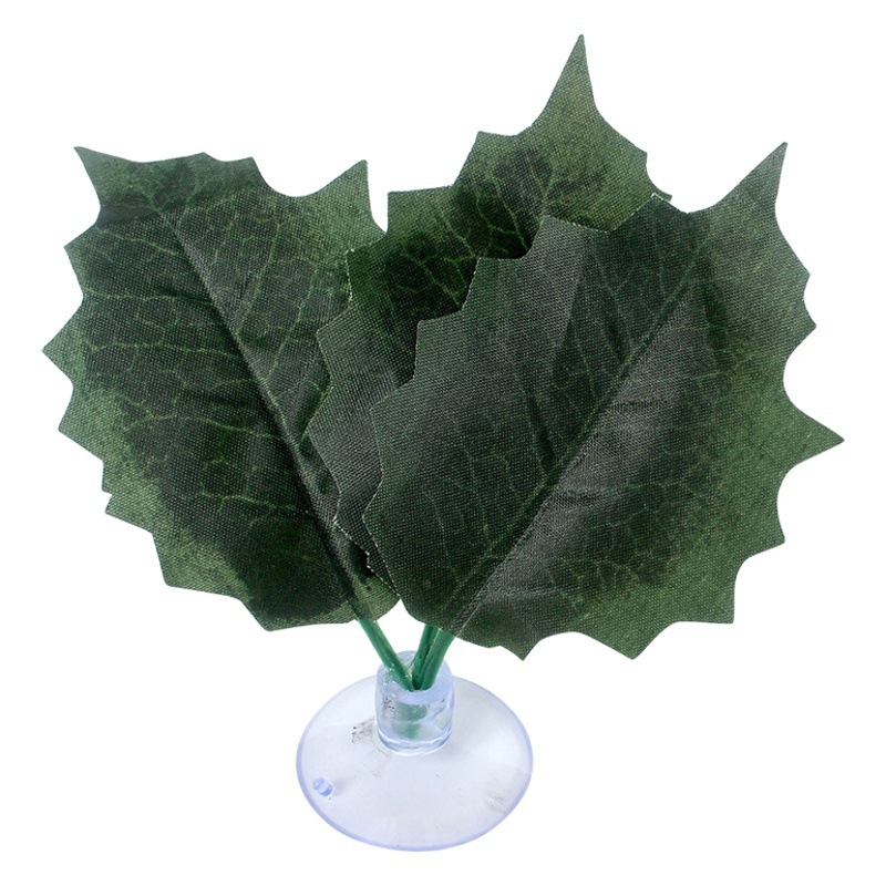 Nuevo paisaje decorativo simulación planta escalada mascota tortuga lagarto camaleón serpiente hoja decorativa Douyu cama variedad