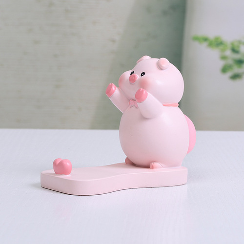 Carefully selected dynamic firewood and lucky pig cell phone holder, cute tablet holder, and a stress-relieving gift for Mr. Butt.