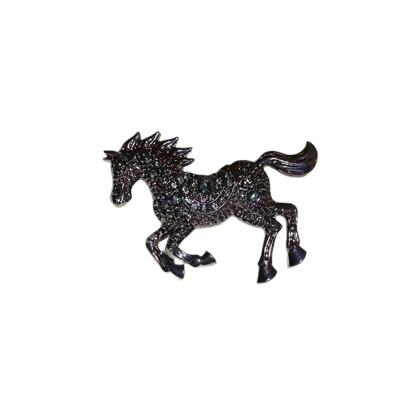 Broche vintage medieval temperamento retro flores de abejas de caballo de corte europea y americana lujo ligero joyas de alta calidad