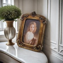 树脂欧式复古法式装饰摆件摆台相框手工客厅卧室床头沙发专用挂画