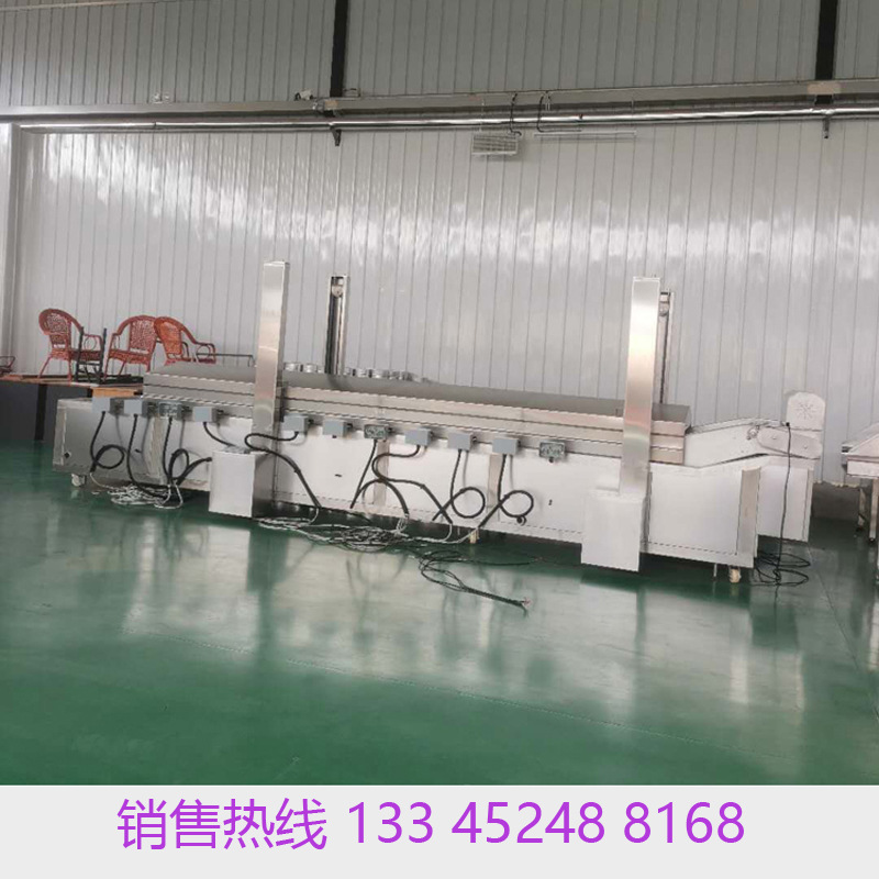 鱼豆腐高温油炸线 江西豆制品油炸生产线  新迈直供大型油炸锅