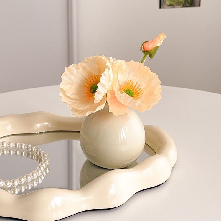 양귀비꽃 + 도자기병