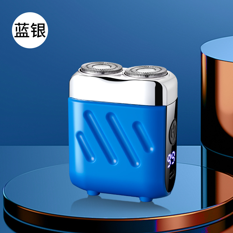 SQ6006 nueva mini afeitadora eléctrica de doble cabezal, afeitadora flotante portátil, interfaz de TYPE-C recargable