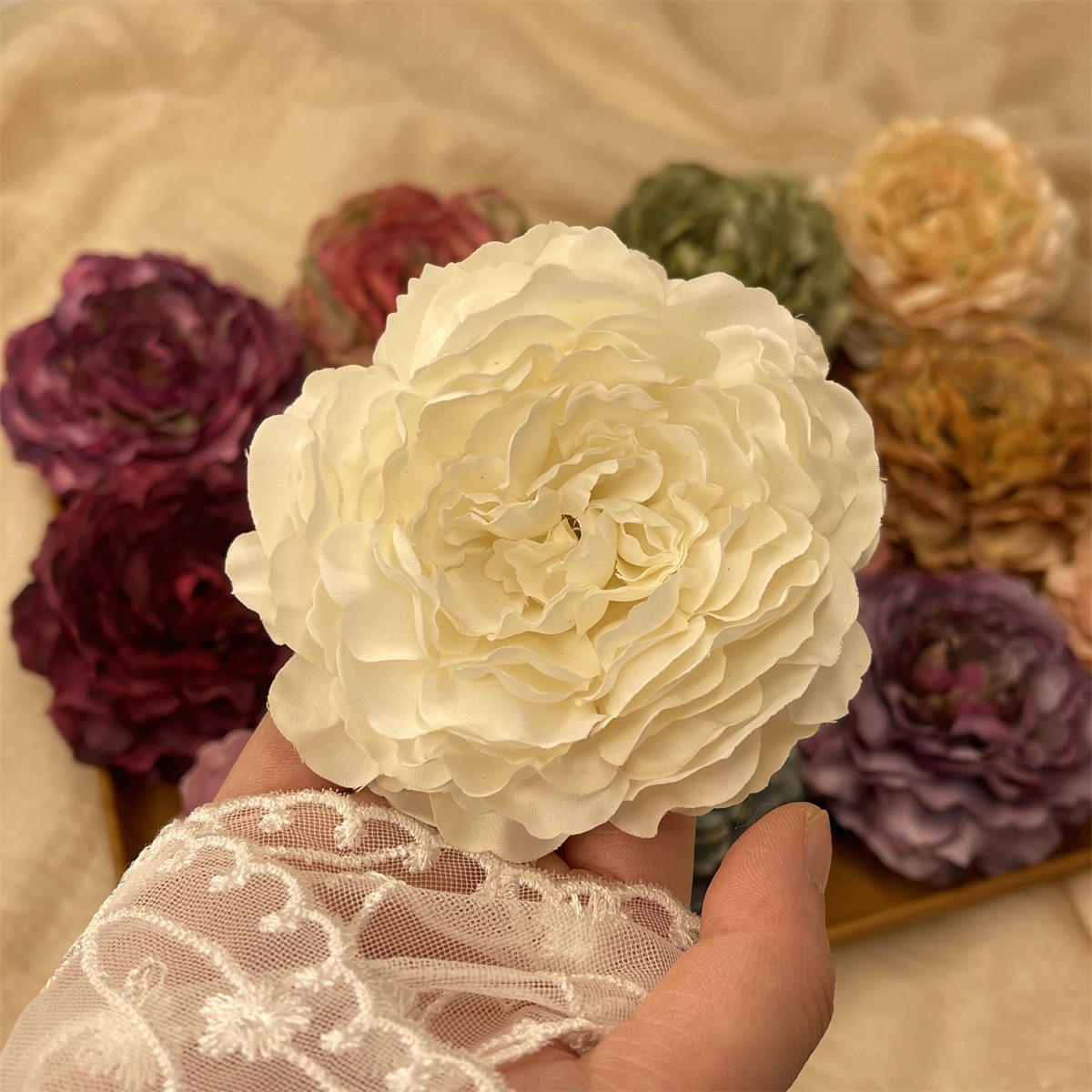 Elegant Sweet Women's Flower Polyester Cloth Hair Clip display picture 15