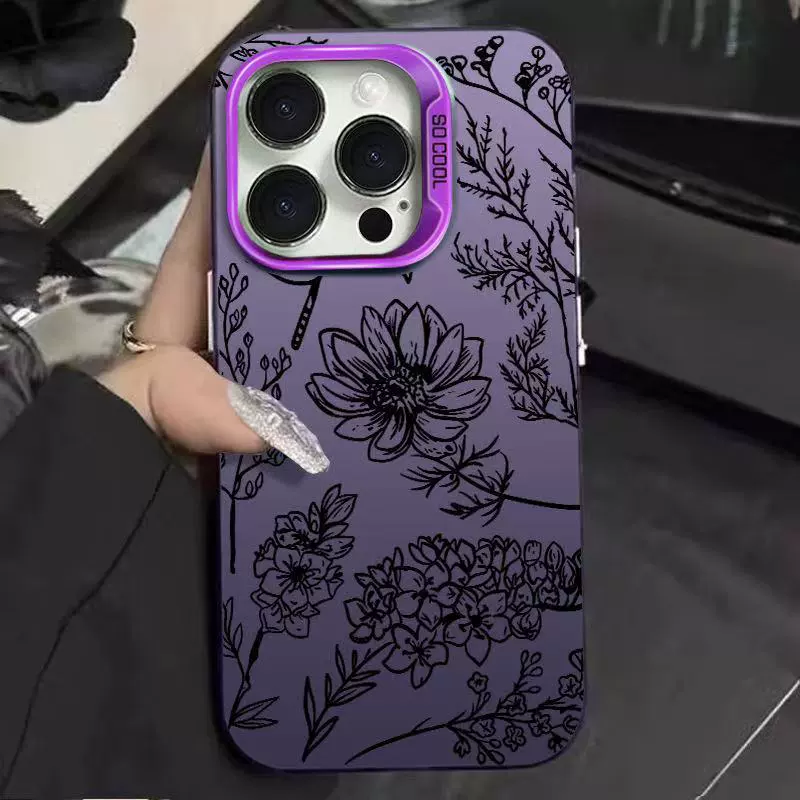 Apple, трендовый совместимый чехол, iPhone 15, iPhone13 Pro, цветочный, iPhone, 15promax, 14, (跨-border trading), pro16