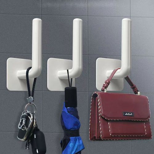 No punching L-shaped hanging rack bathroom bathroom cabinet towel storage rack kitchen paper towel holder roll paper storage rack