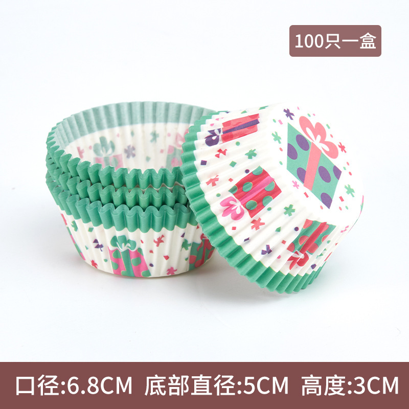 Hot sale pastel de papel a prueba de aceite 100 paquetes de postre de alto rendimiento pastel de nieve niang base de papel de horneado tazas