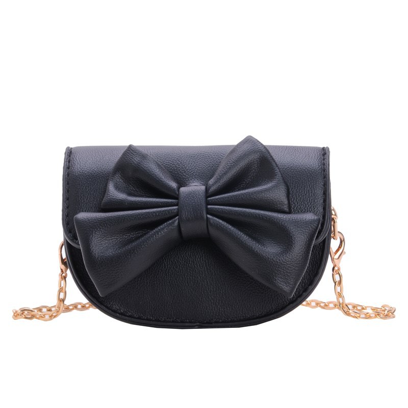 Bolsa de hombro coreana para niñas, estilo extranjero, mini lindas bolsas de arco para niños, 2025 nuevas bolsas de cadenas para niños