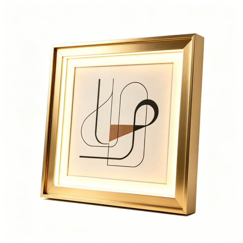 Gold Photo Frame LED Light-Up Alloy Die-Cast Atmosphere Lamp Desktop Ornament Light Luxury Creative Home Decor Craft Gold Photo Frame LED Light-Up Alloy Die-Cast Atmosphere Lamp Desktop Ornament Light Luxury Creative Home Decor Craft