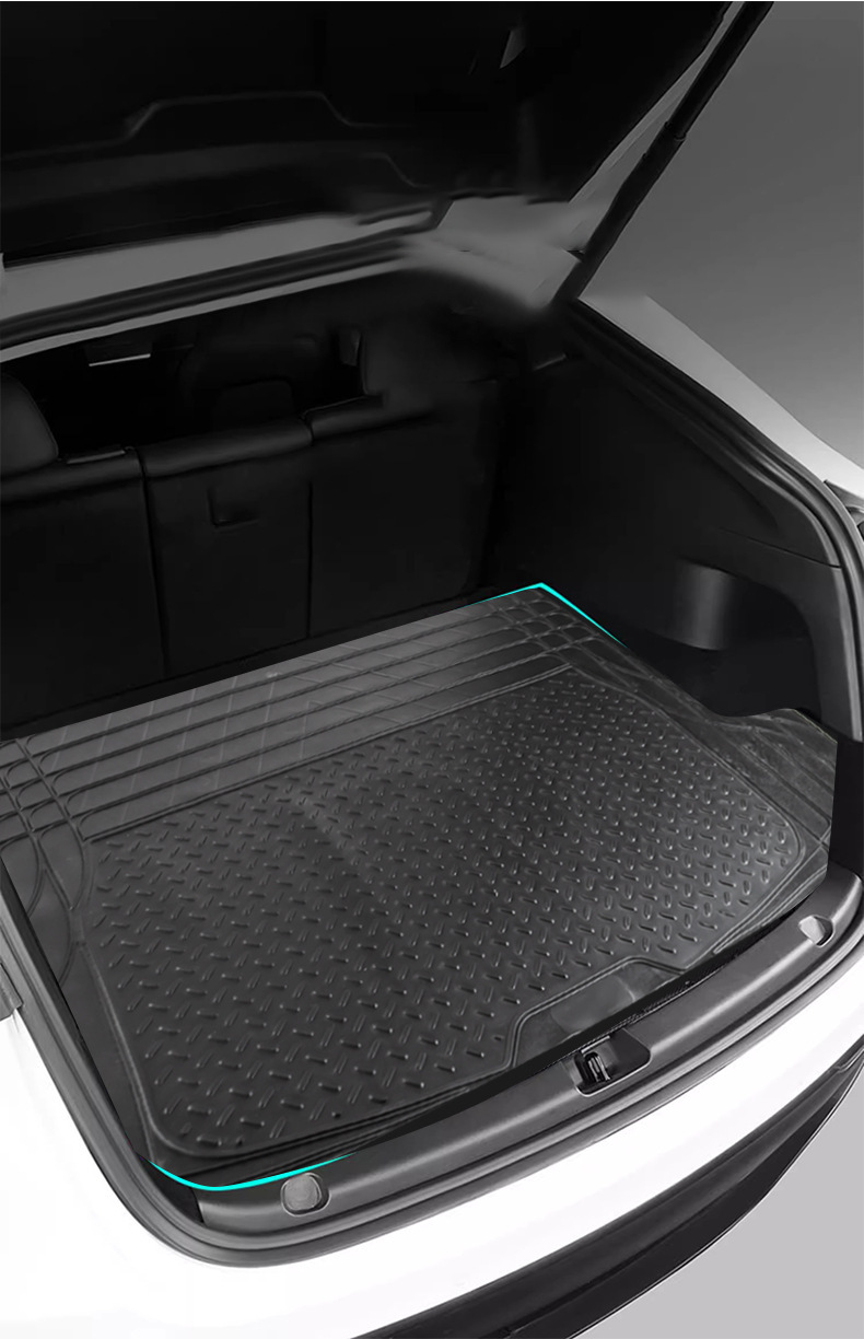 Car Trunk Mat Pvc Waterproof Universal Mat Non-Slip Cuttable Trunk Mat Tesla