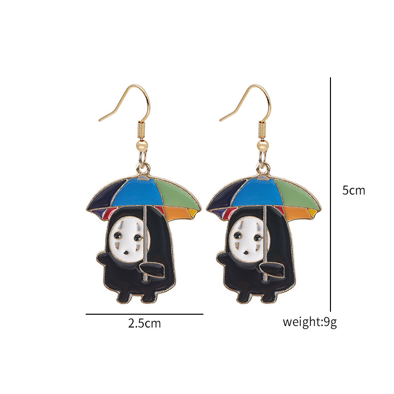 1 Pair Fashion Cartoon Character Enamel Alloy Drop Earrings display picture 12