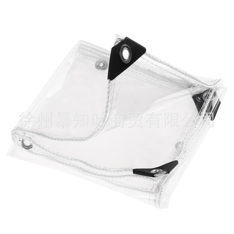Transparent Rain Cloth Tarpaulin Balcony Rain-proof Windproof Rain-proof Cloth Thickened Oilcloth Waterproof Cloth Outdoor Soft Glass Plastic Cloth