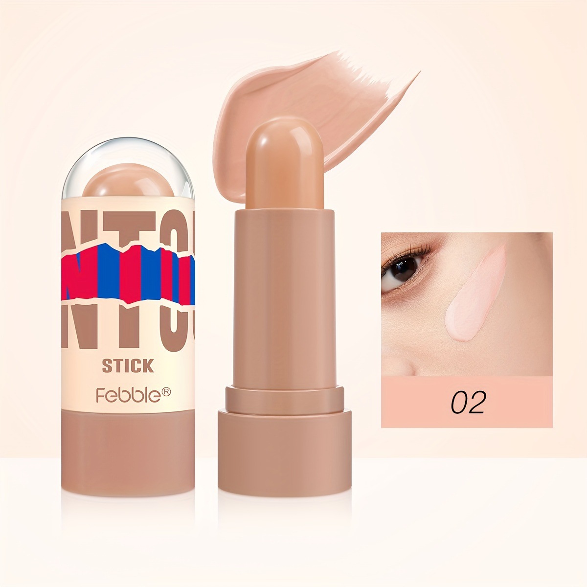 USHAS corrector de punto transfronterizo europeo y americano para cubrir manchas faciales, marcas de acné, ojeras, corrector FBC012