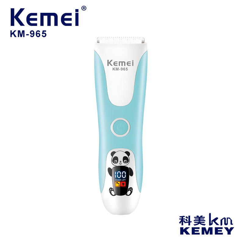 Corte de pelo especial para niños KM - 965, tijeras de afeitar eléctricas para bebés, tijeras eléctricas ultra silenciosas pequeñas
