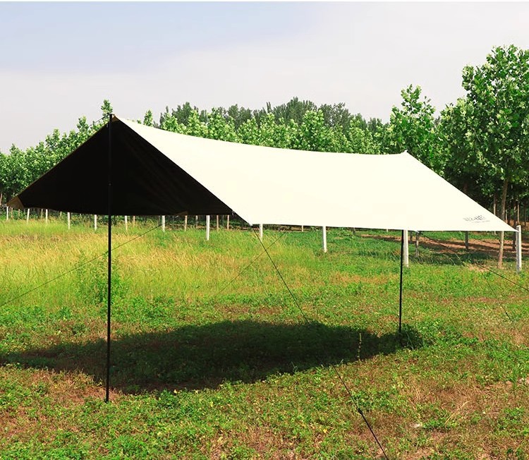 Black Rubber Canopy Thickened Curtain Camping Sun Protection Sunshade Outdoor Canopy Sunshade Rain Sunshade Canopy