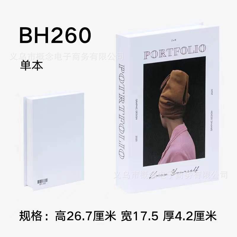 Libros falsos plegables estilo nórdico/INS, props de fotografía, decoración suave, muestra de fábrica