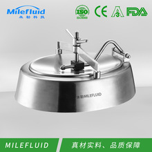 卫生级椭圆快开人孔 水平吊盖人孔盖单横梁手孔 视镜视窗人孔