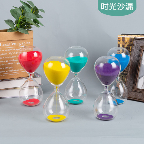 Water Droplet Hourglass 30-Minute Timer Home Desk Decor Graduation Day Festival Gift Business Travel Souvenir