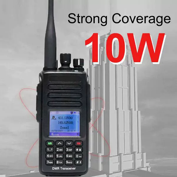 Гражданский TYT MD-UV390PLUS цифровой раций с AES256TYPE-C зарядное устройство