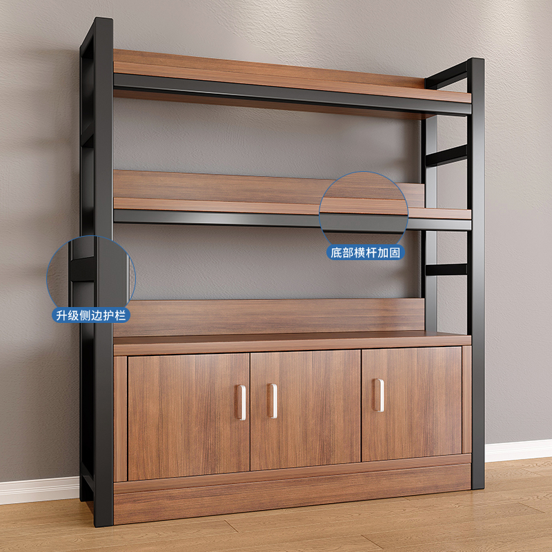 产品展示柜带门货架烟酒商用架子置物架多层收纳架落地超市中岛柜