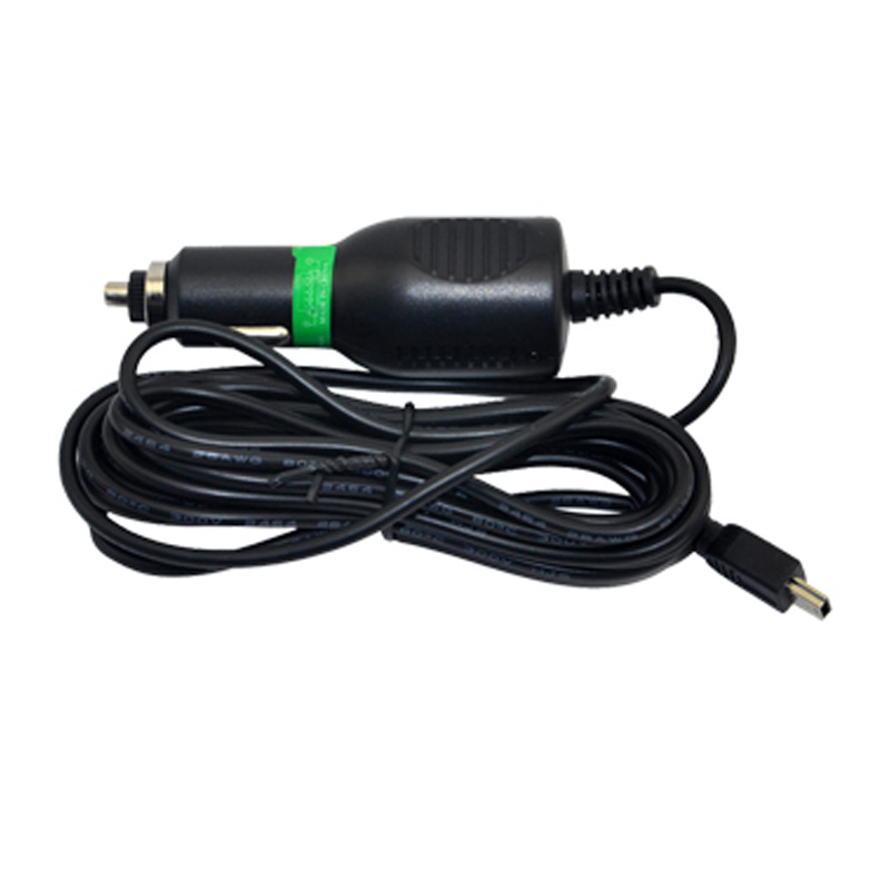 Dashcam power cable 3.0A car streaming media data connection accessory cigarette lighter plug charging cable