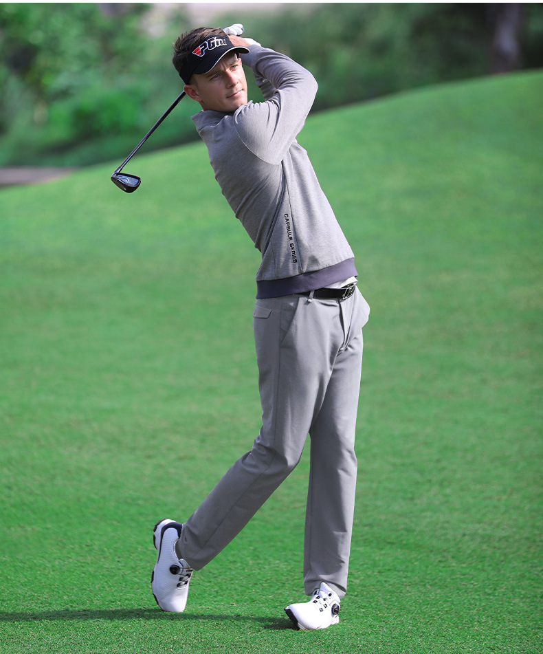 Quần thể thao golf nam co giãn mềm mại PGM — KUZ097 Màu Đỏ, KUZ097 màu xám, KUZ097 màu xanh hải quân chi tiết 4