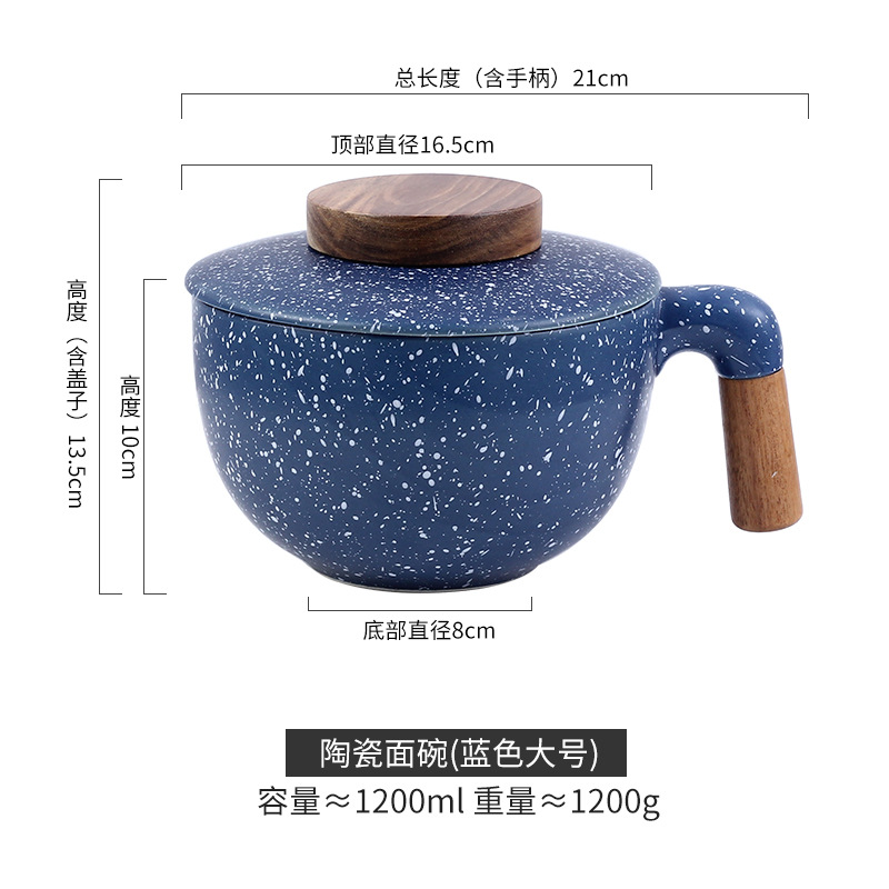 Sopa de cerámica de alto valor ensaladera con tapa de piedra médica hogar creativo al por mayor