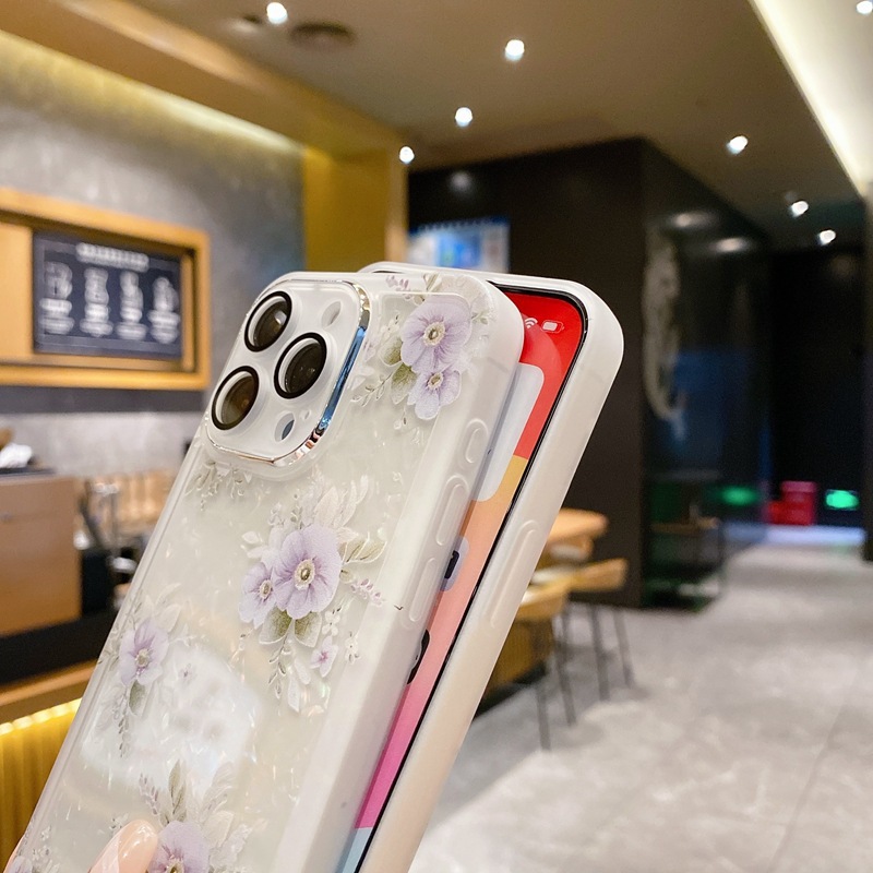 Floral Protective Phone Case For Iphone Series Stylish Cover_voghion.com