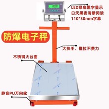 飞亚EX650本安型防爆电子秤300kg加厚带轮子500公斤化工厂电子称