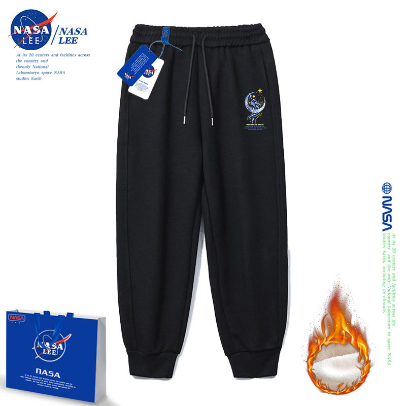 블랙 블루프린트 팬츠 기모