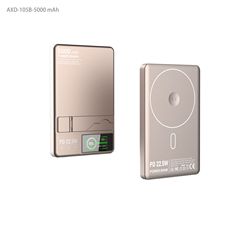 工厂直销三合一铝合金磁吸无线充快充便捷5000毫安电源移动节日礼