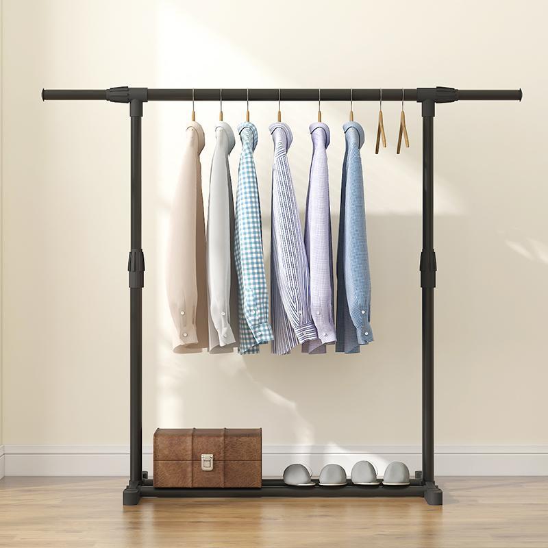 Clothes Drying Rack Floor-Standing Clothes Rack Folding Indoor Single-Pole Bedroom Household Clothes Drying Rack Household Clothes Drying Rack