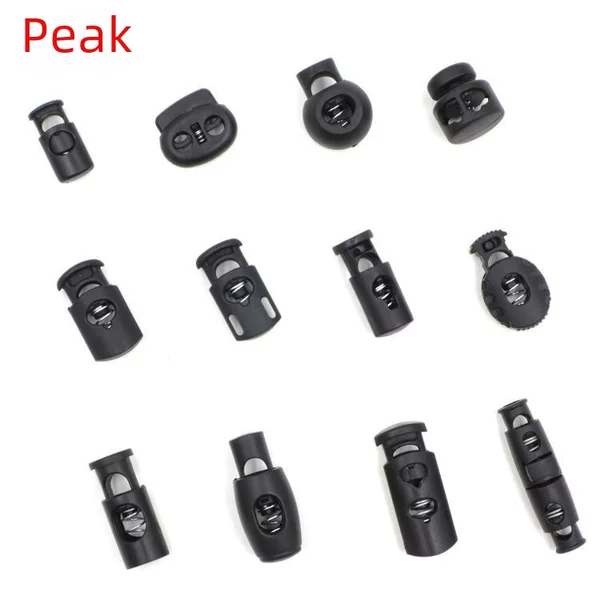 Spot pig nose buckle plastic rope buckle plastic inspection needle white transparent spring buckle