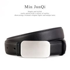 女士皮帶2024新款真皮簡約百搭牛仔褲腰帶高級感牛皮時尚褲帶
